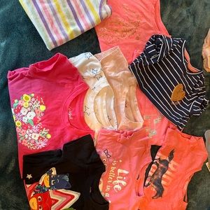 Assorted 3T t shirts for toddler girl.